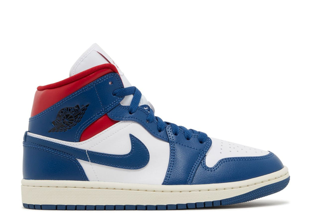 Jordan 1 Mid - French Blue Gym Red - product image from the listing.