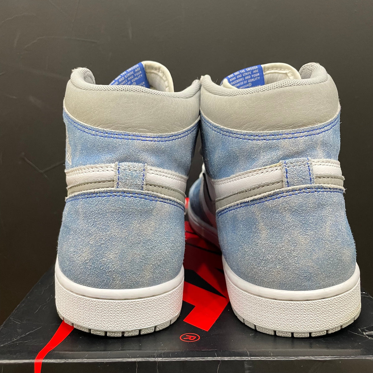 USED - Air Jordan 1 Hyper Royal Smoke Grey - product image from the listing.