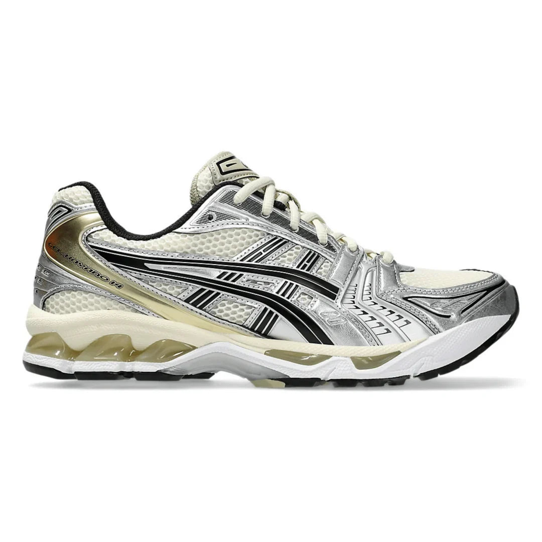 Birch Pure Silver Gel Kayano 14 by Asics - product image from the listing.