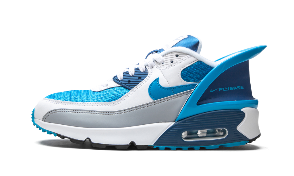 "Laser Blue" Air Max 90 FlyEase GS CV0526 103 - product image from the listing.