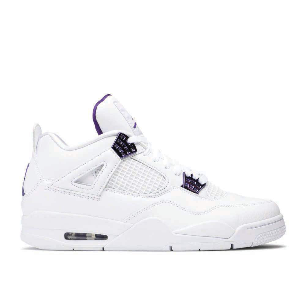 Air Jordan 4 Retro 'Purple Metallic' Sneaker - product image from the listing.