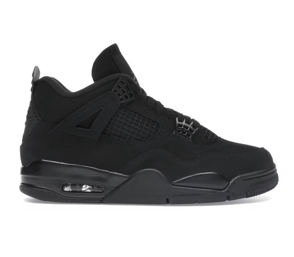 Black Cat Jordan 4 (2025) - product photo shown in the listing for this item.