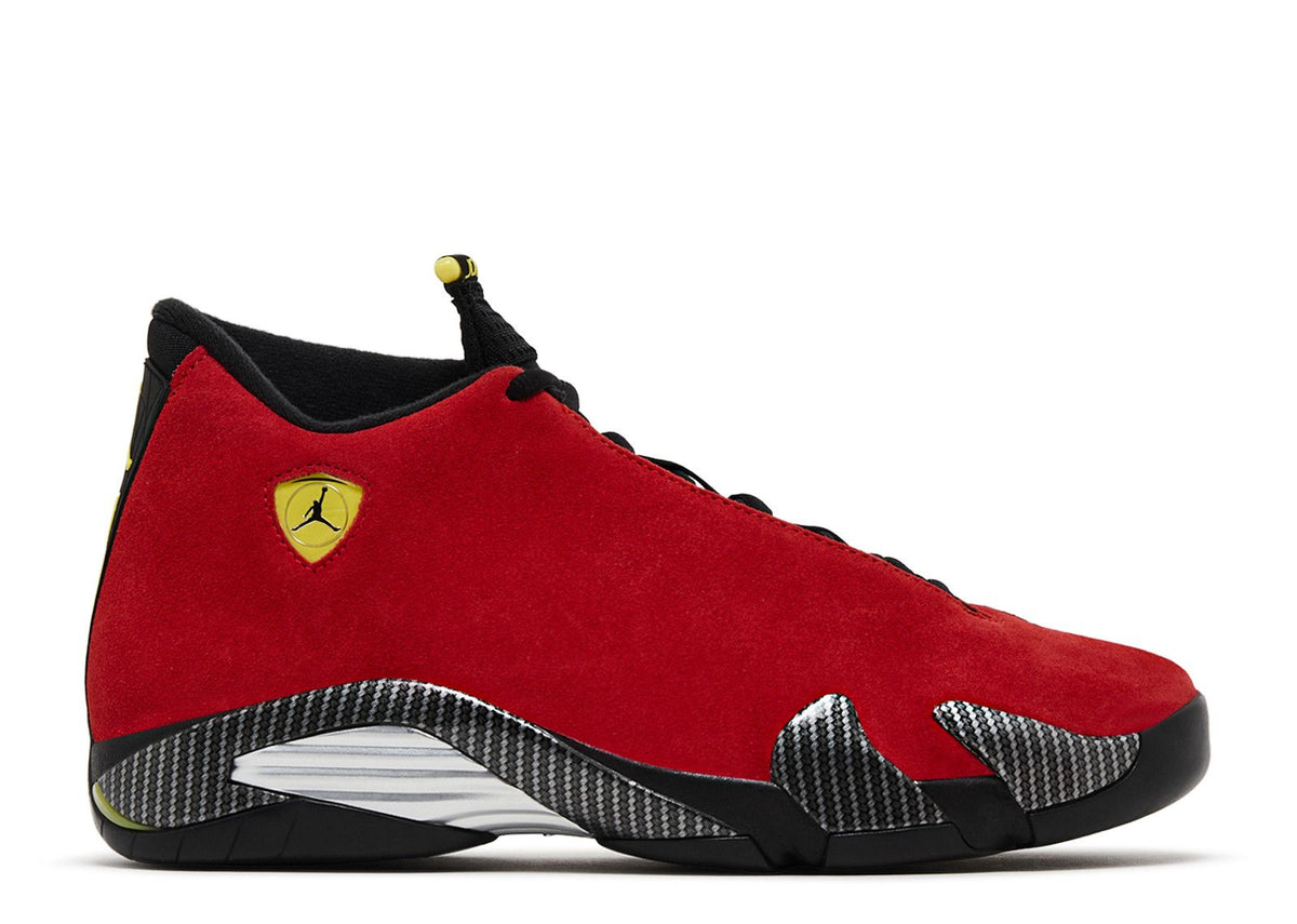 Jordan 14 - Ferrari - product photo shown in the listing for this item.