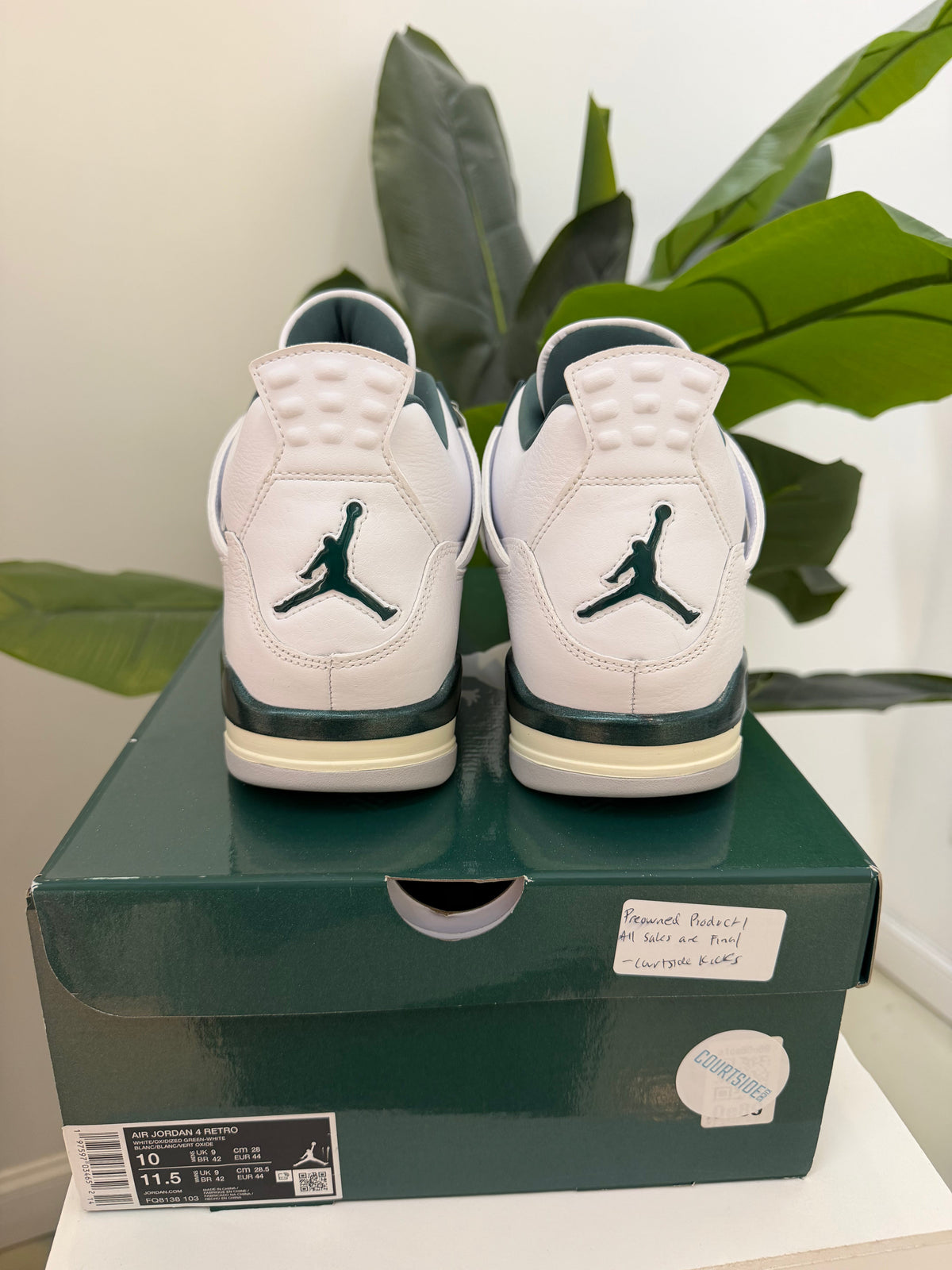 Jordan 4 - Oxidized Green - product photo shown in the listing for this item.
