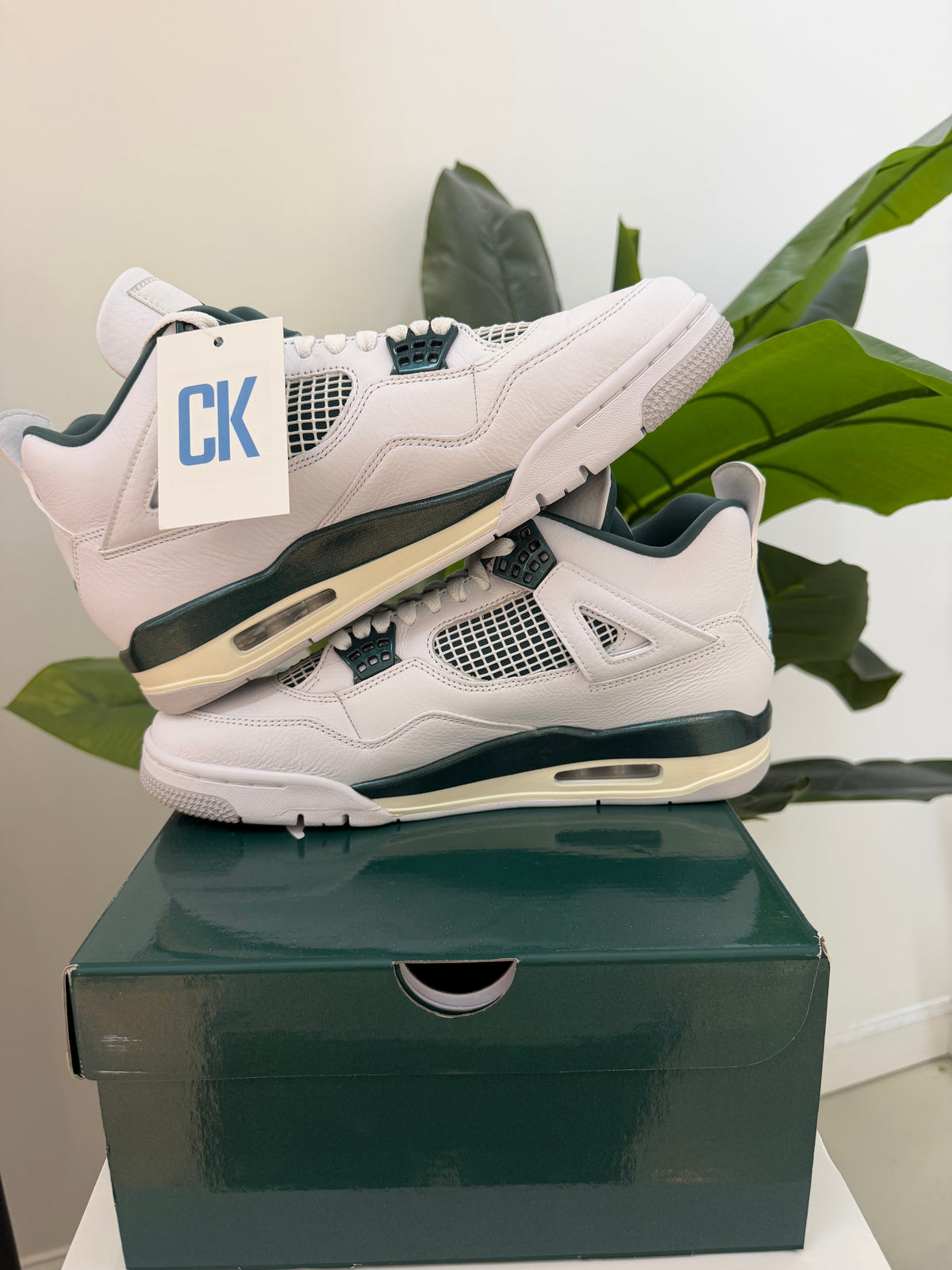 Jordan 4 - Oxidized Green - product photo shown in the listing for this item.