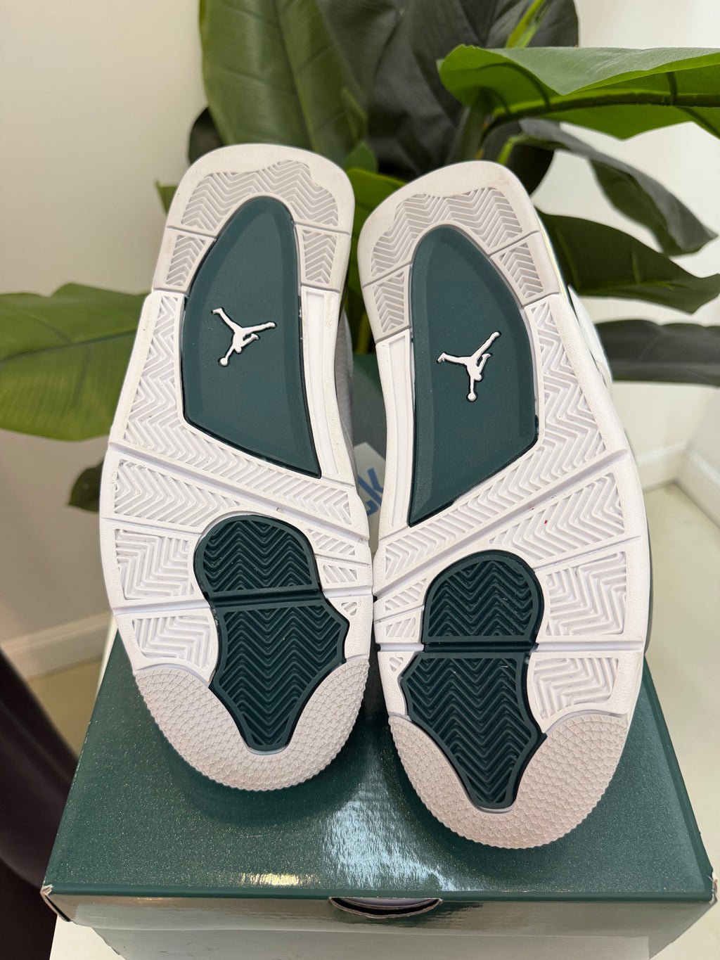 Jordan 4 - Oxidized Green - product photo shown in the listing for this item.