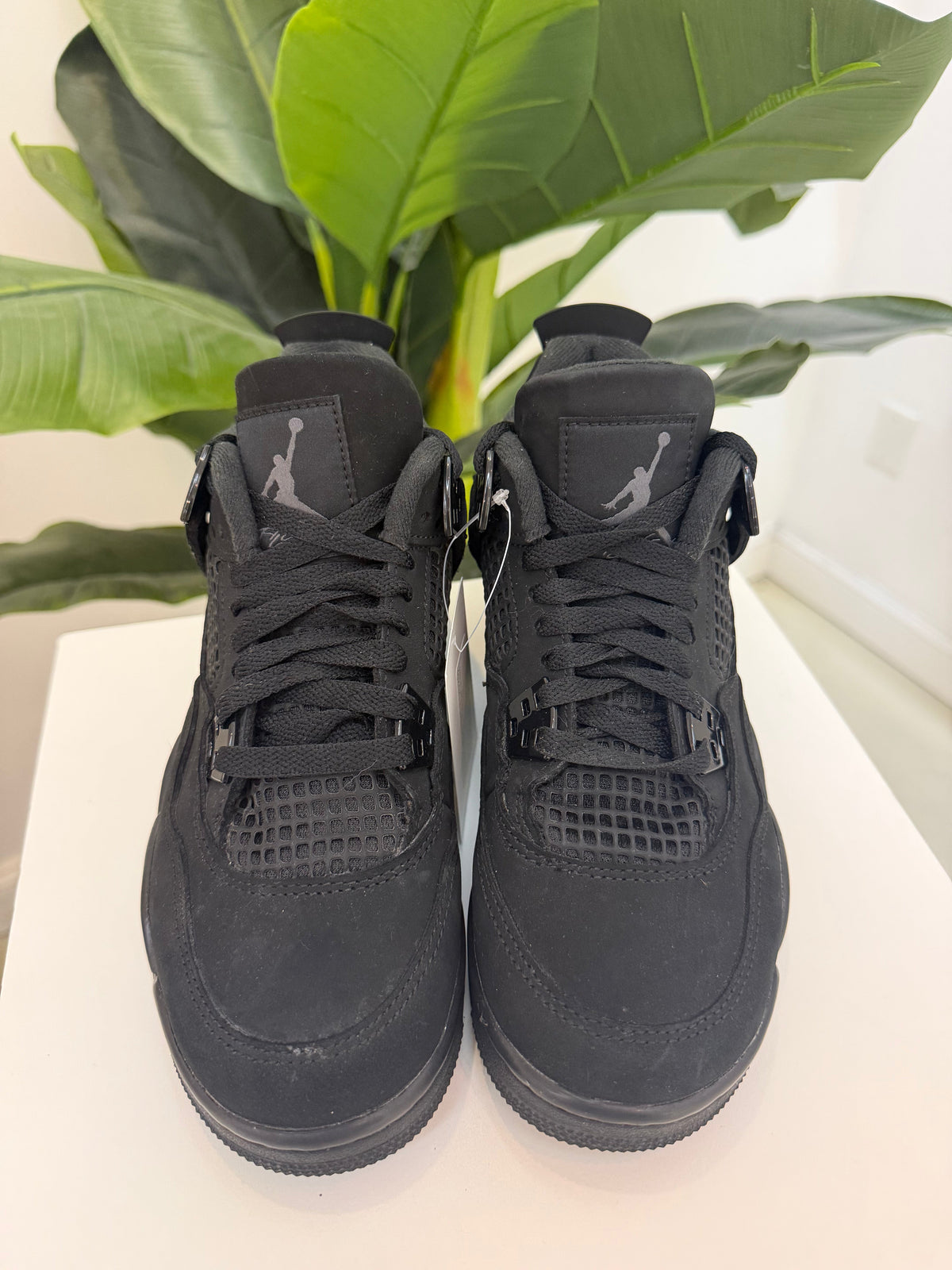 Black Cat Jordan 4 (2025) - product photo shown in the listing for this item.