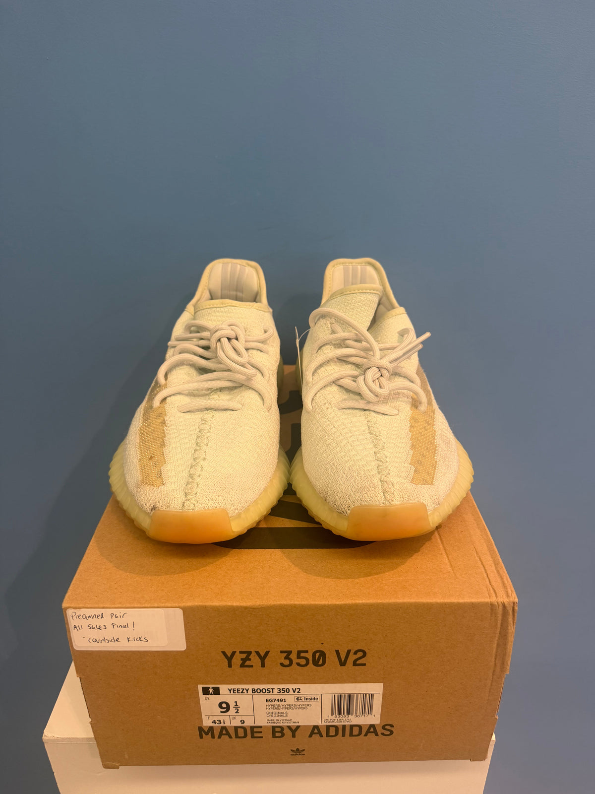 Yeezy 350 - Hyperspace - product photo shown in the listing for this item.