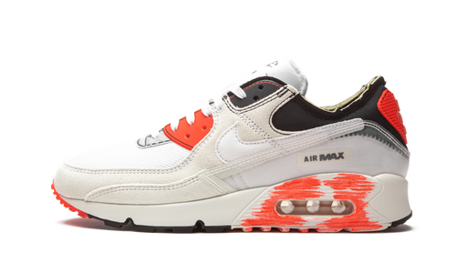 "Archetype - Bright Crimson" Air Max 90 DC7856 100 - product image from the listing.
