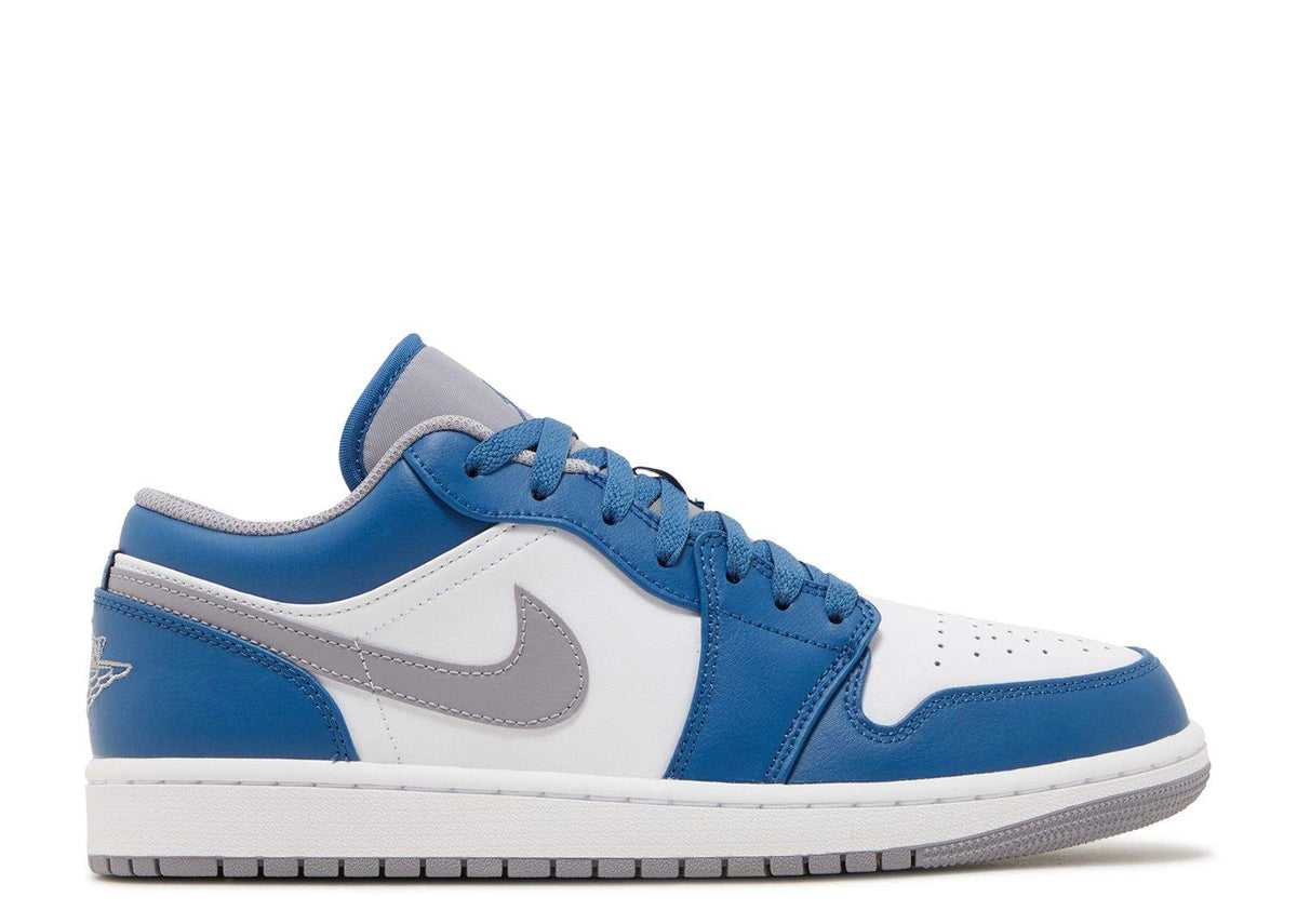 Air Jordan 1 Low 'True Blue Cement' Sneaker - product image from the listing.