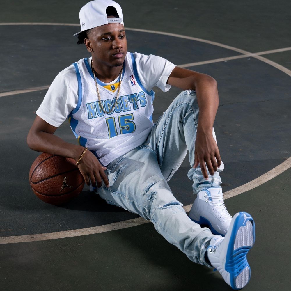 Melo White Blue - Air Jordan 12 Retro 2025 - product image from the listing.