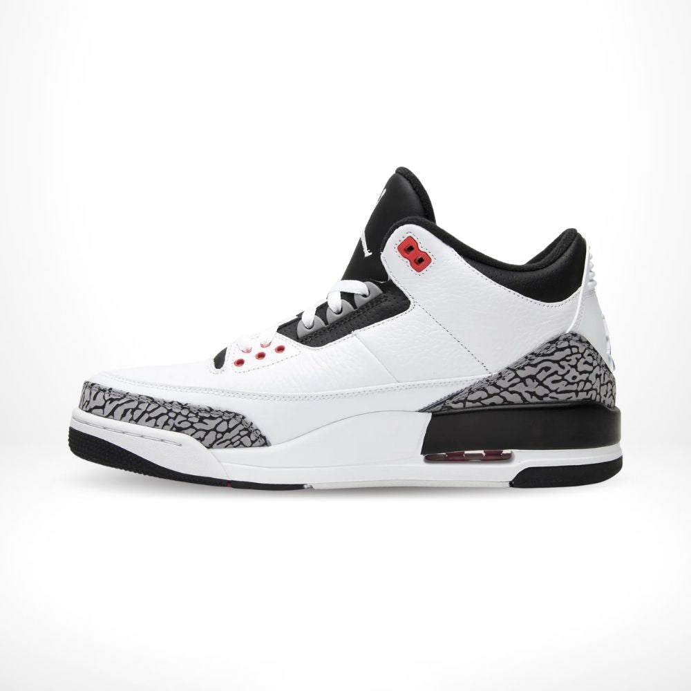 Air Jordan 3 Retro Infrared 23 in White Grey - product image from the listing.