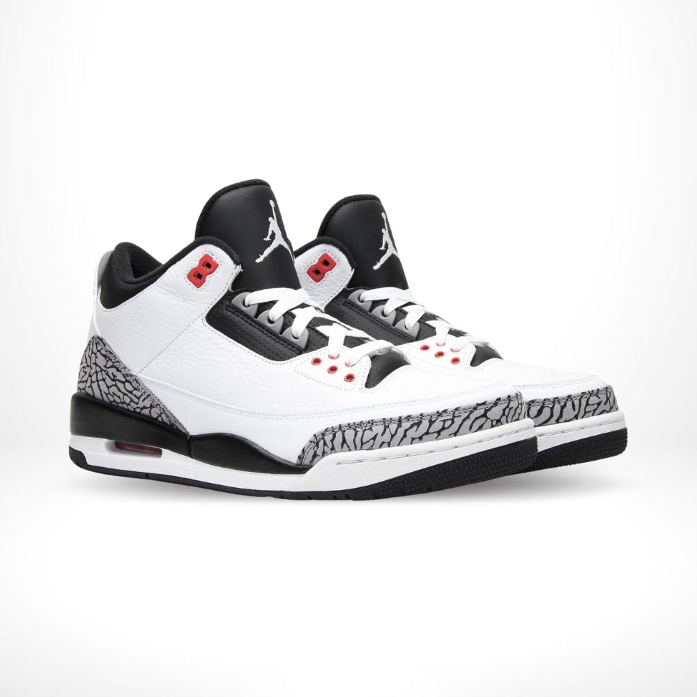 Air Jordan 3 Retro Infrared 23 in White Grey - product image from the listing.