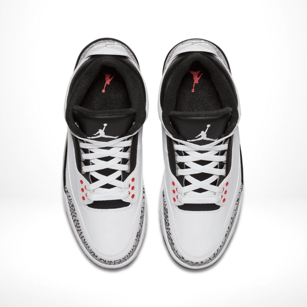 Air Jordan 3 Retro Infrared 23 in White Grey - product image from the listing.