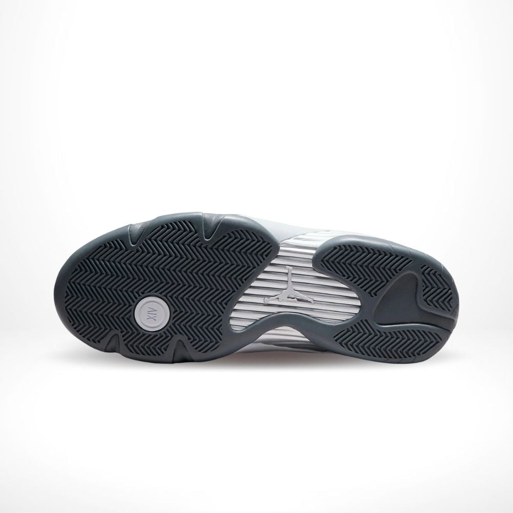 Air Jordan 14 Retro Flint in Grey - product image from the listing.