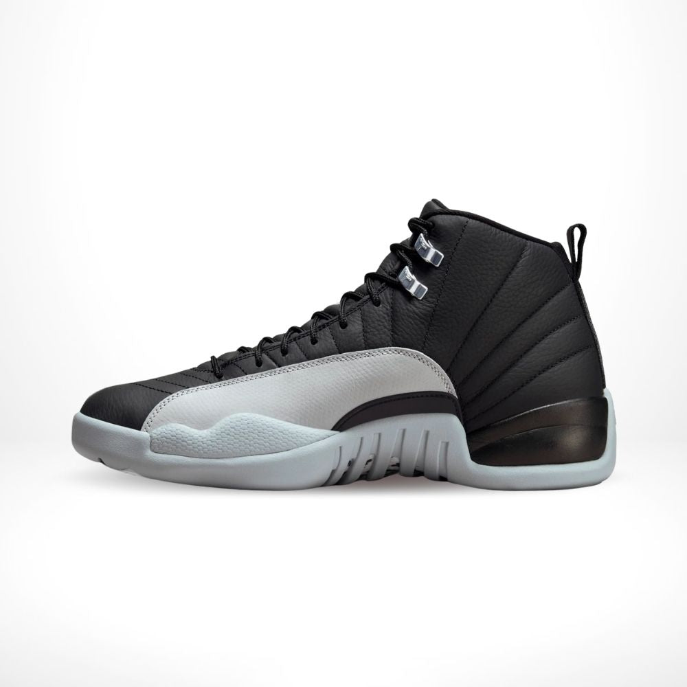 Air Jordan 12 Retro Barons in Black Wolf Grey - product image from the listing.
