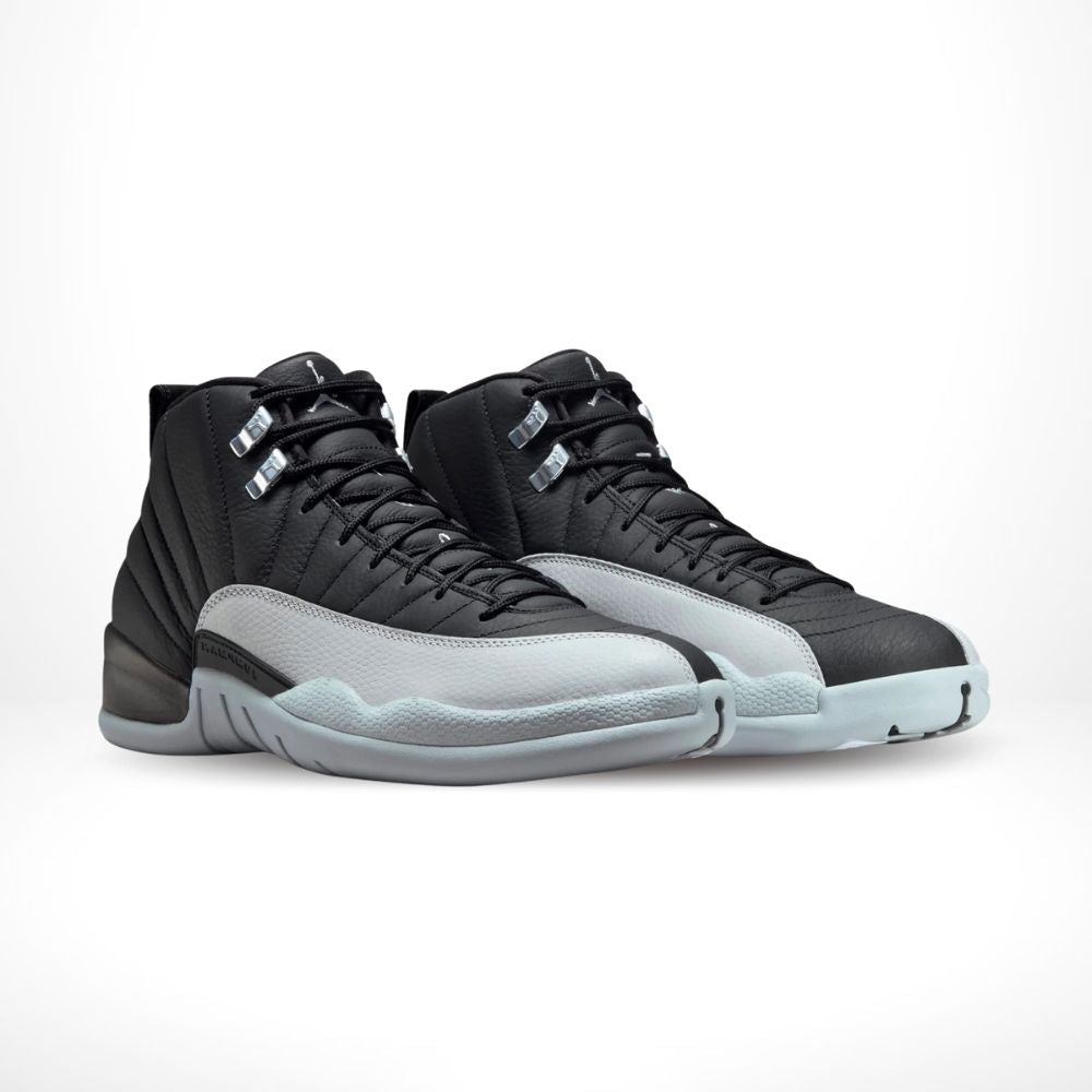 Air Jordan 12 Retro Barons in Black Wolf Grey - product image from the listing.