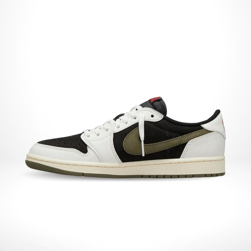 X Travis Scott Olive Sail SP - Air Jordan 1 Low OG - product image from the listing.