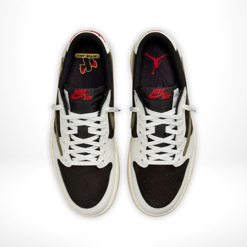X Travis Scott Olive Sail SP - Air Jordan 1 Low OG - product image from the listing.