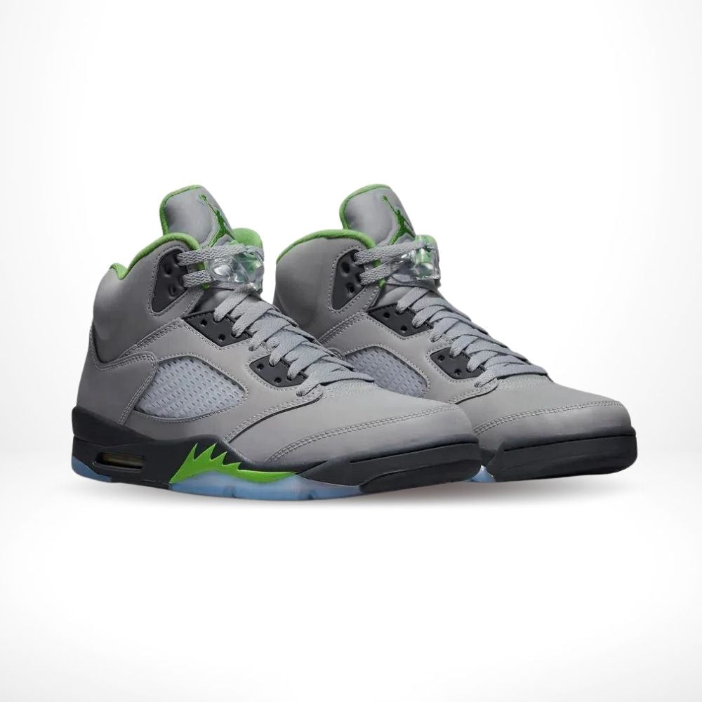 Air Jordan 5 Retro Green Been Flint in Grey - product image from the listing.