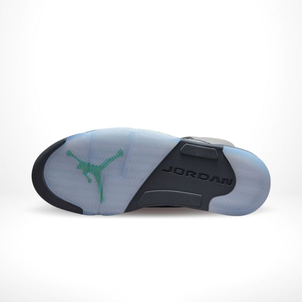 Air Jordan 5 Retro Green Been Flint in Grey - product image from the listing.