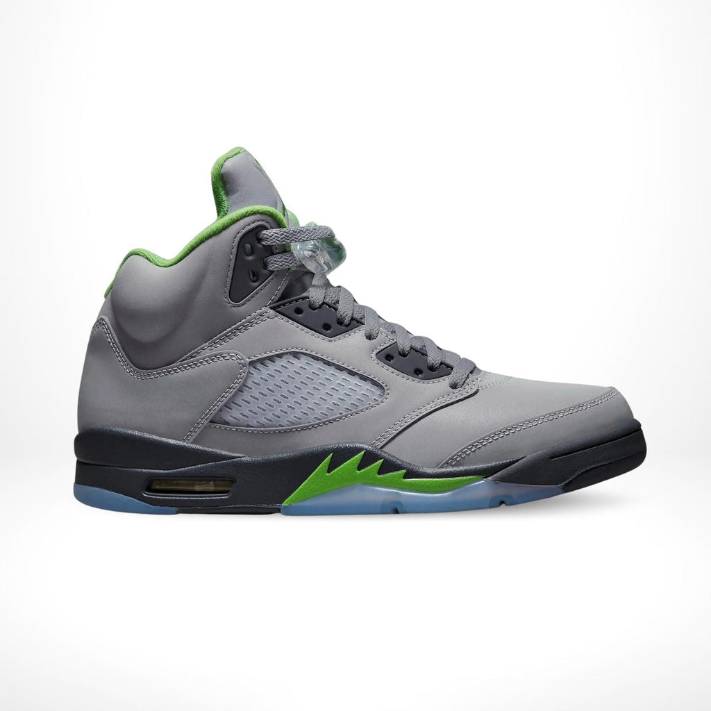 Air Jordan 5 Retro Green Been Flint in Grey - product image from the listing.