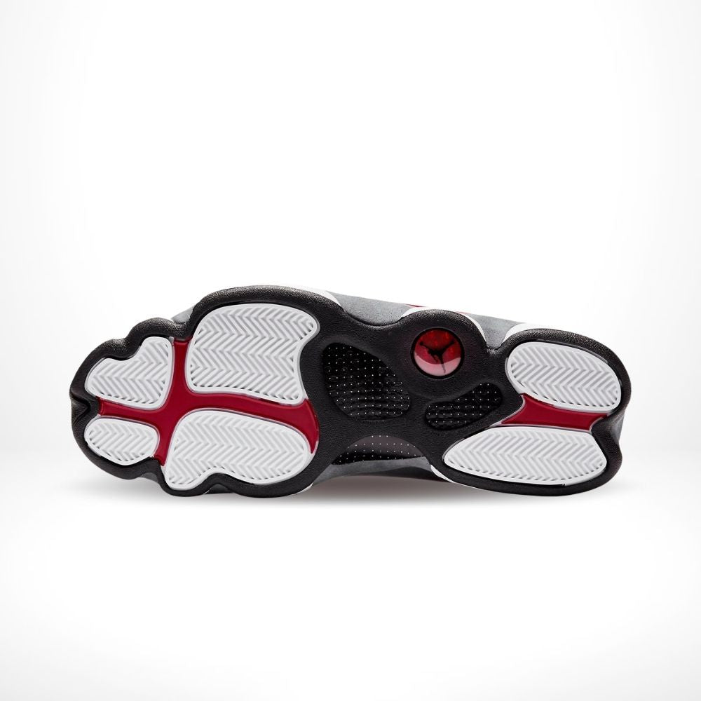 Air Jordan 13 Retro Red Flint in Grey - product image from the listing.