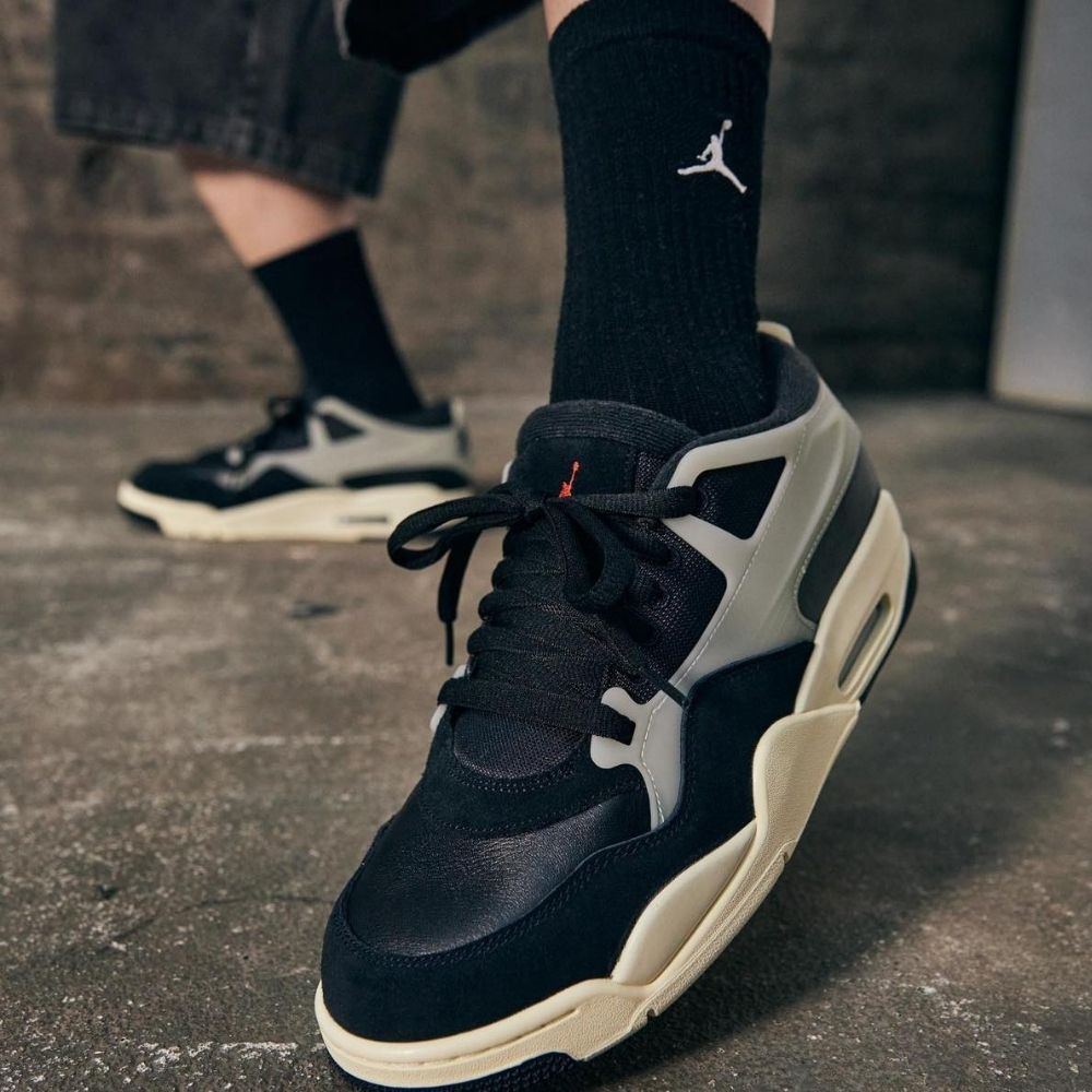 Air Jordan 4 RM in Black Sail - product image from the listing.