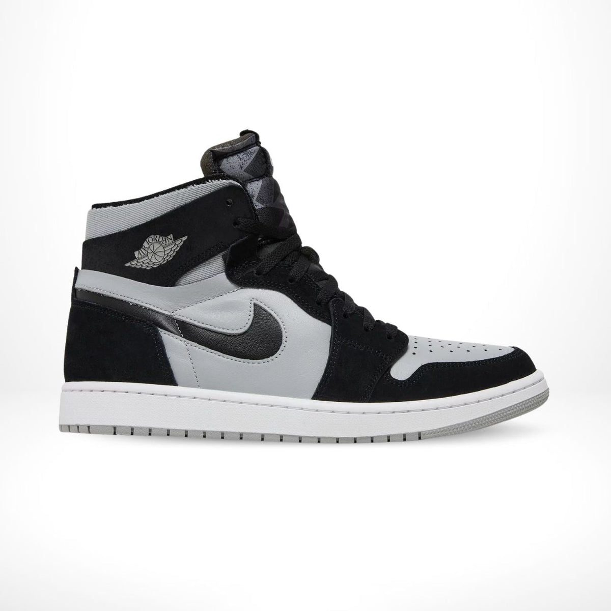 Air Jordan 1 High Zoom CMFT in Black Light Smoke Grey - product image from the listing.
