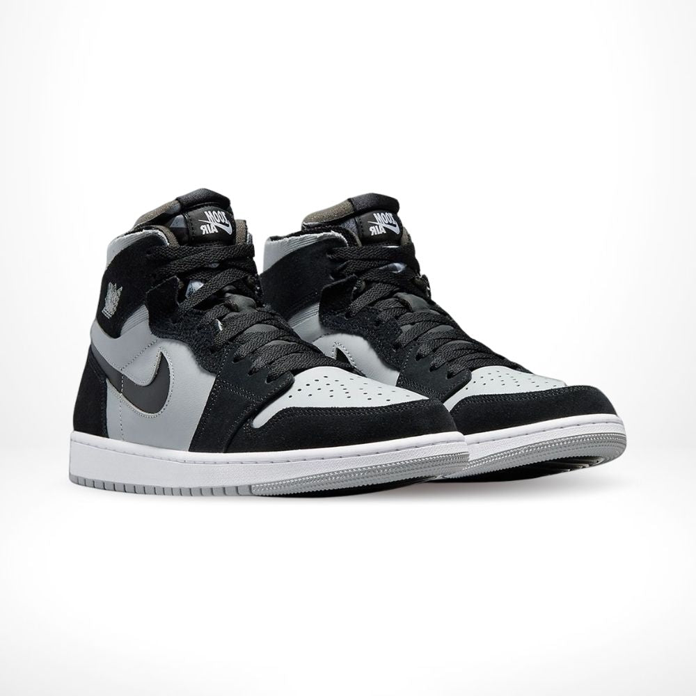 Air Jordan 1 High Zoom CMFT in Black Light Smoke Grey - product image from the listing.