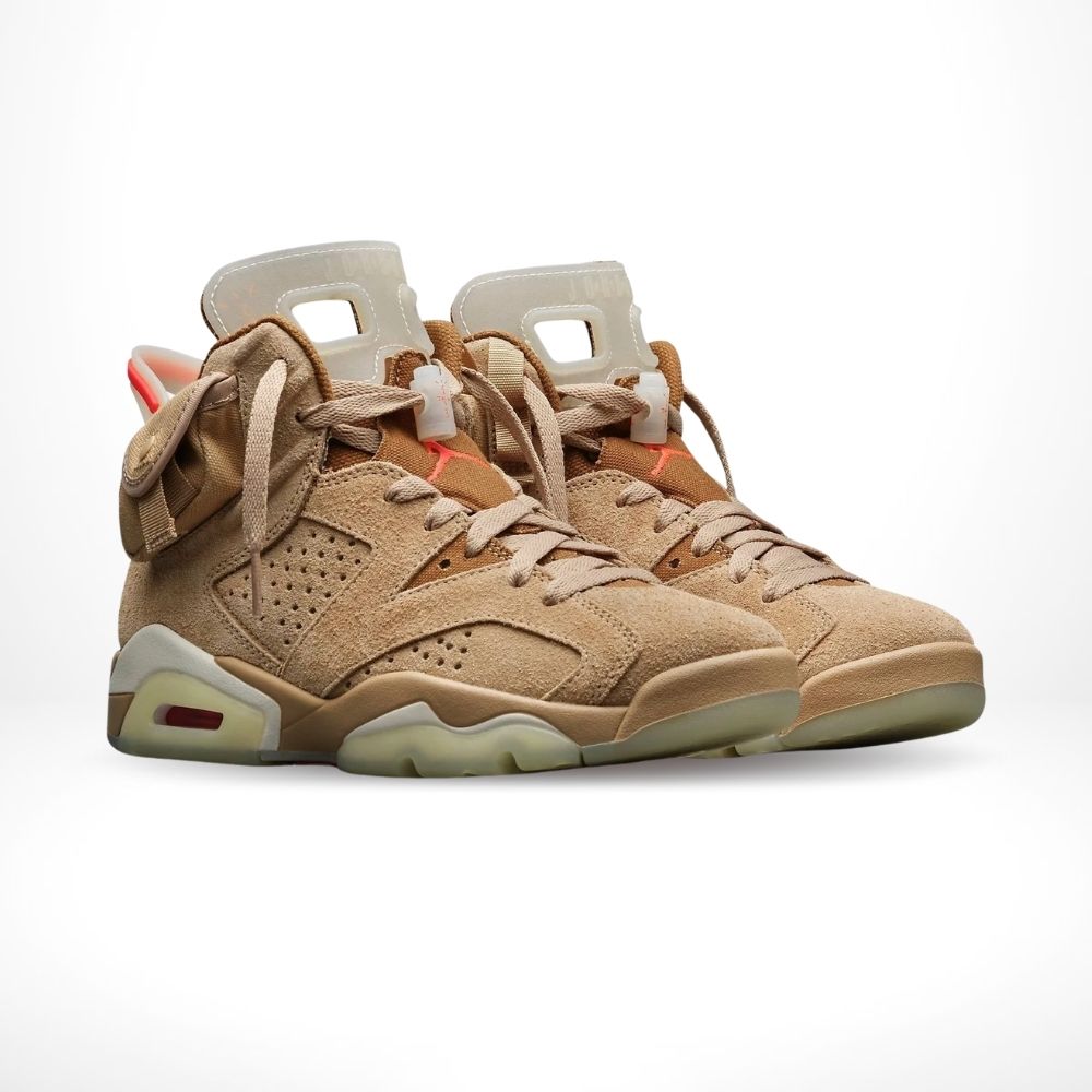 X Travis Scott British Khaki SP - Air Jordan 6 Retro - product image from the listing.
