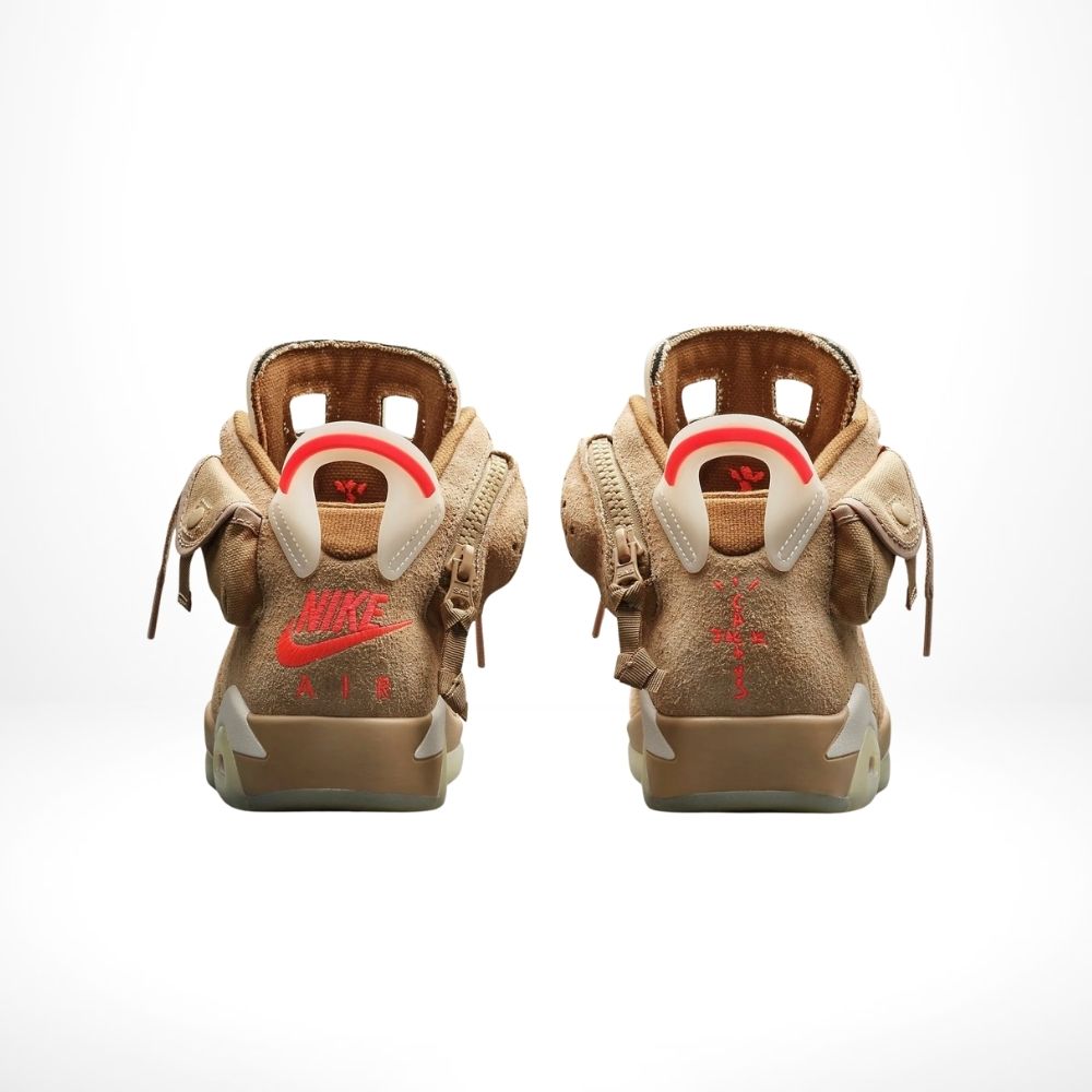X Travis Scott British Khaki SP - Air Jordan 6 Retro - product image from the listing.