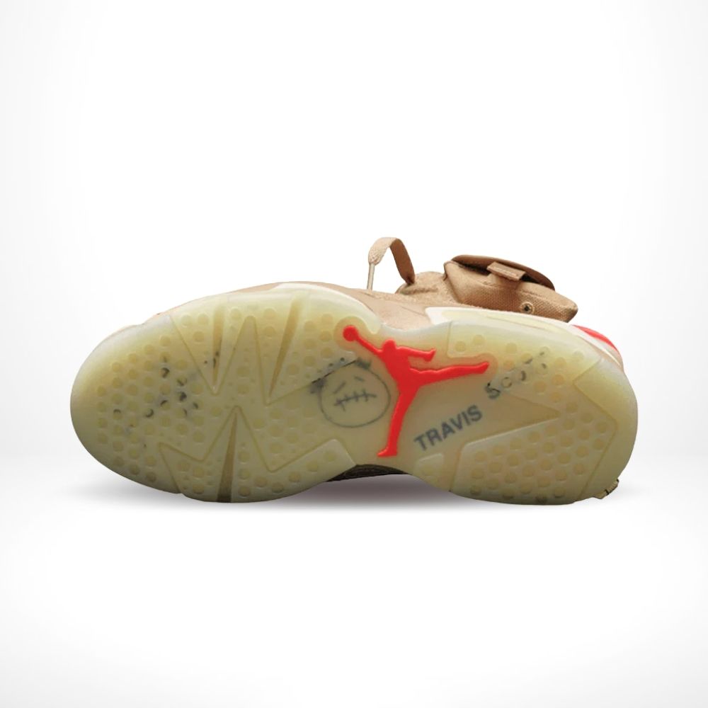 X Travis Scott British Khaki SP - Air Jordan 6 Retro - product image from the listing.