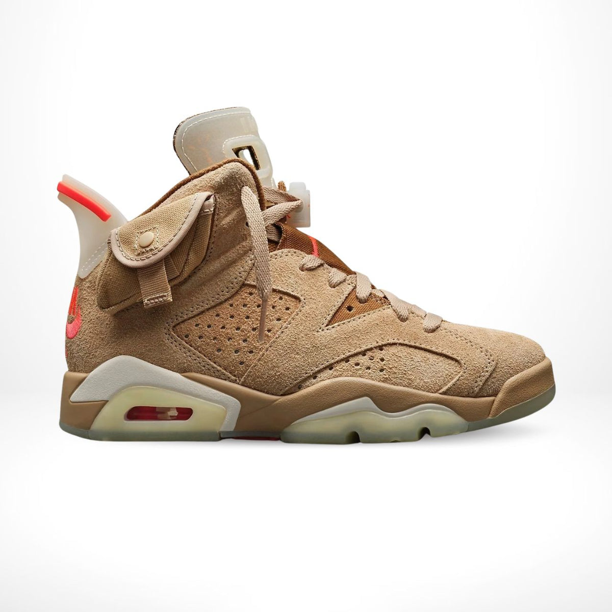 X Travis Scott British Khaki SP - Air Jordan 6 Retro - product image from the listing.