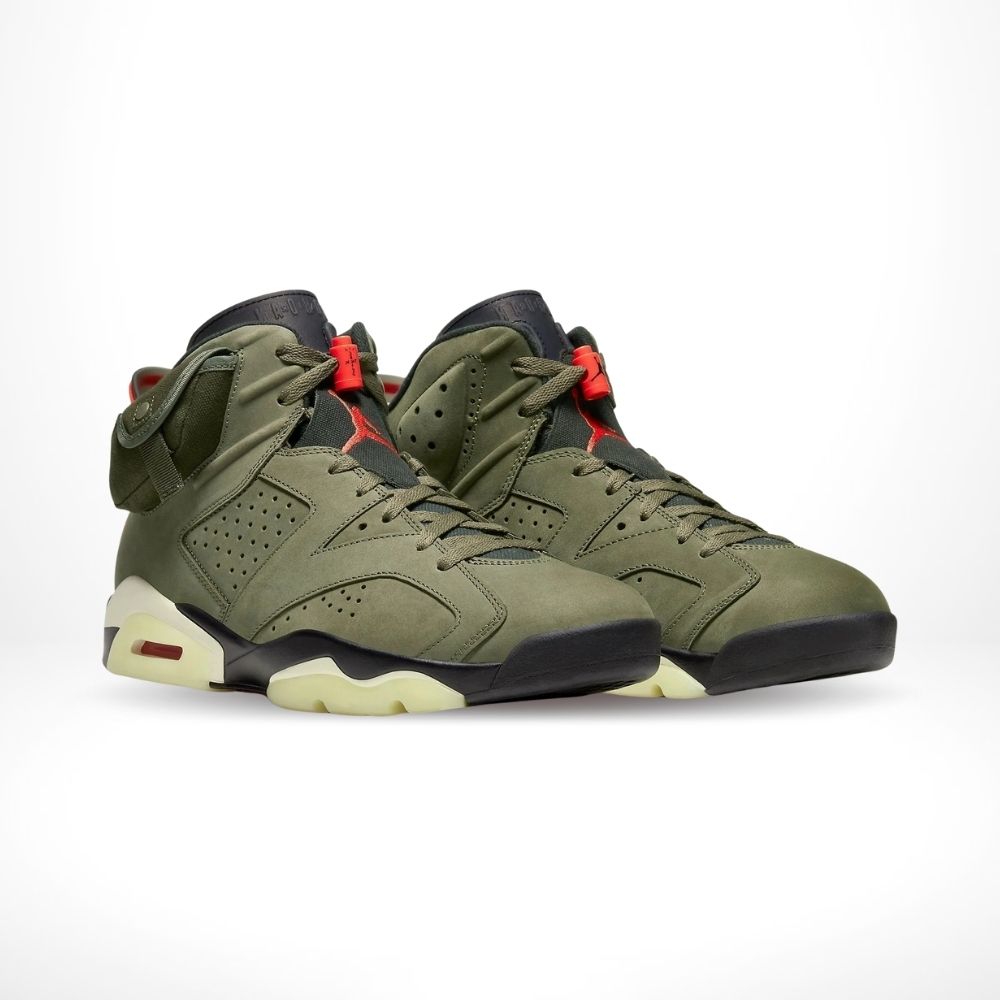 X Travis Scott Olive SP - Air Jordan 6 Retro - product image from the listing.
