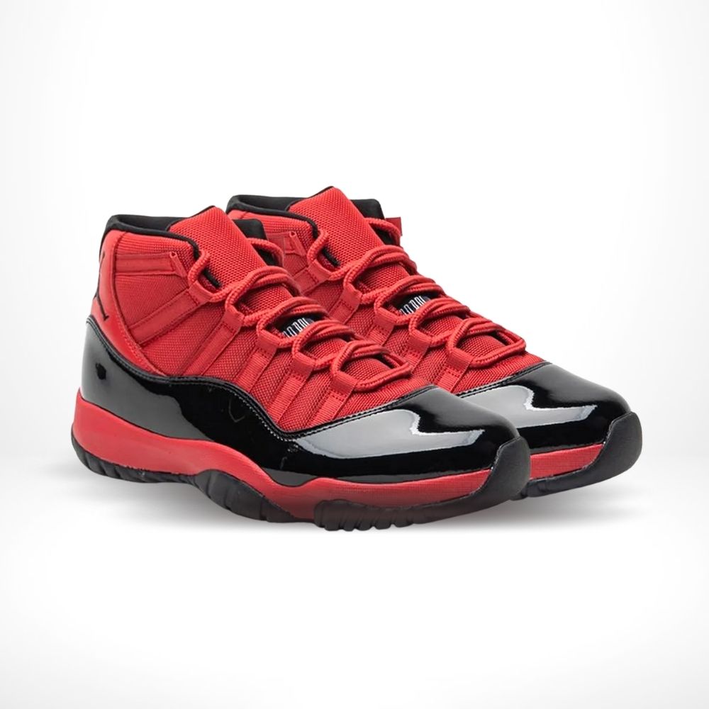 Air Jordan 11 Retro Toro Bravo in Black Red - product image from the listing.