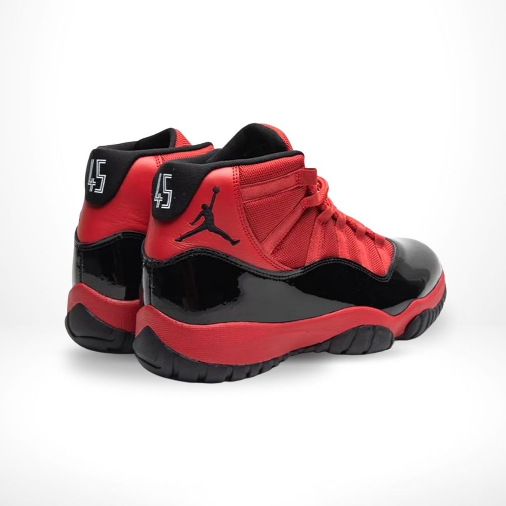 Air Jordan 11 Retro Toro Bravo in Black Red - product image from the listing.