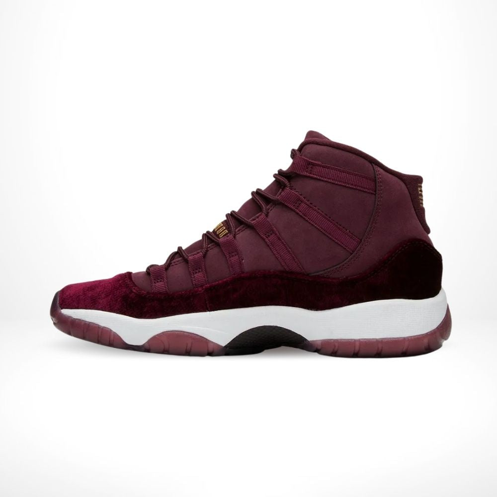 Air Jordan 11 Retro Heiress Velvet in White - product image from the listing.