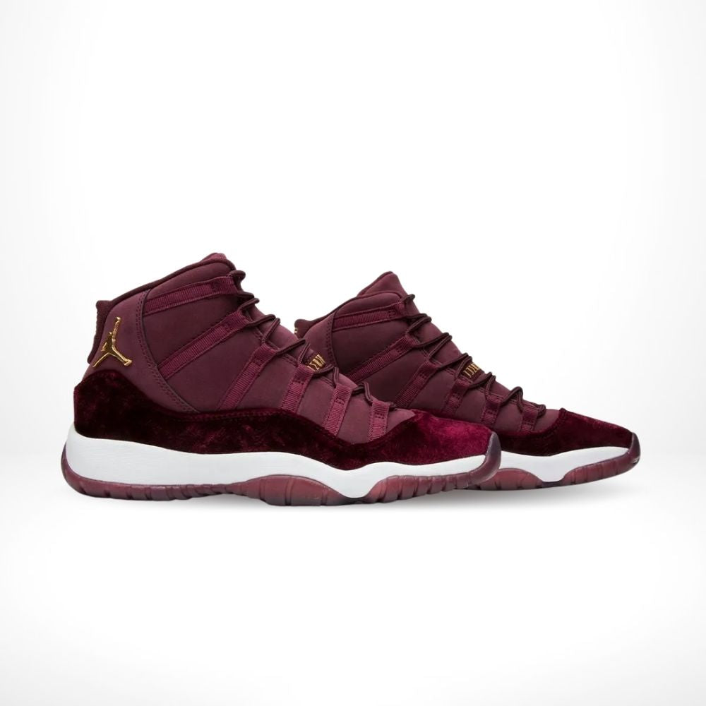 Air Jordan 11 Retro Heiress Velvet in White - product image from the listing.