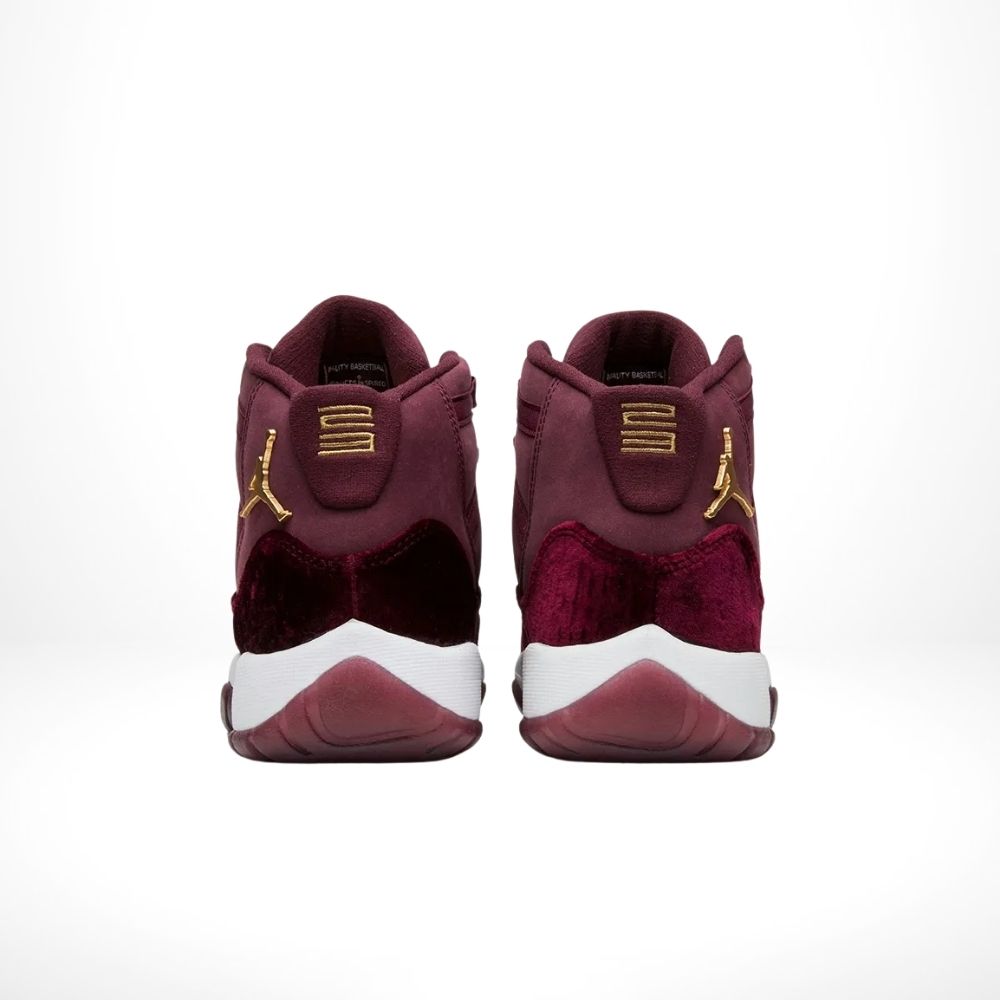 Air Jordan 11 Retro Heiress Velvet in White - product image from the listing.