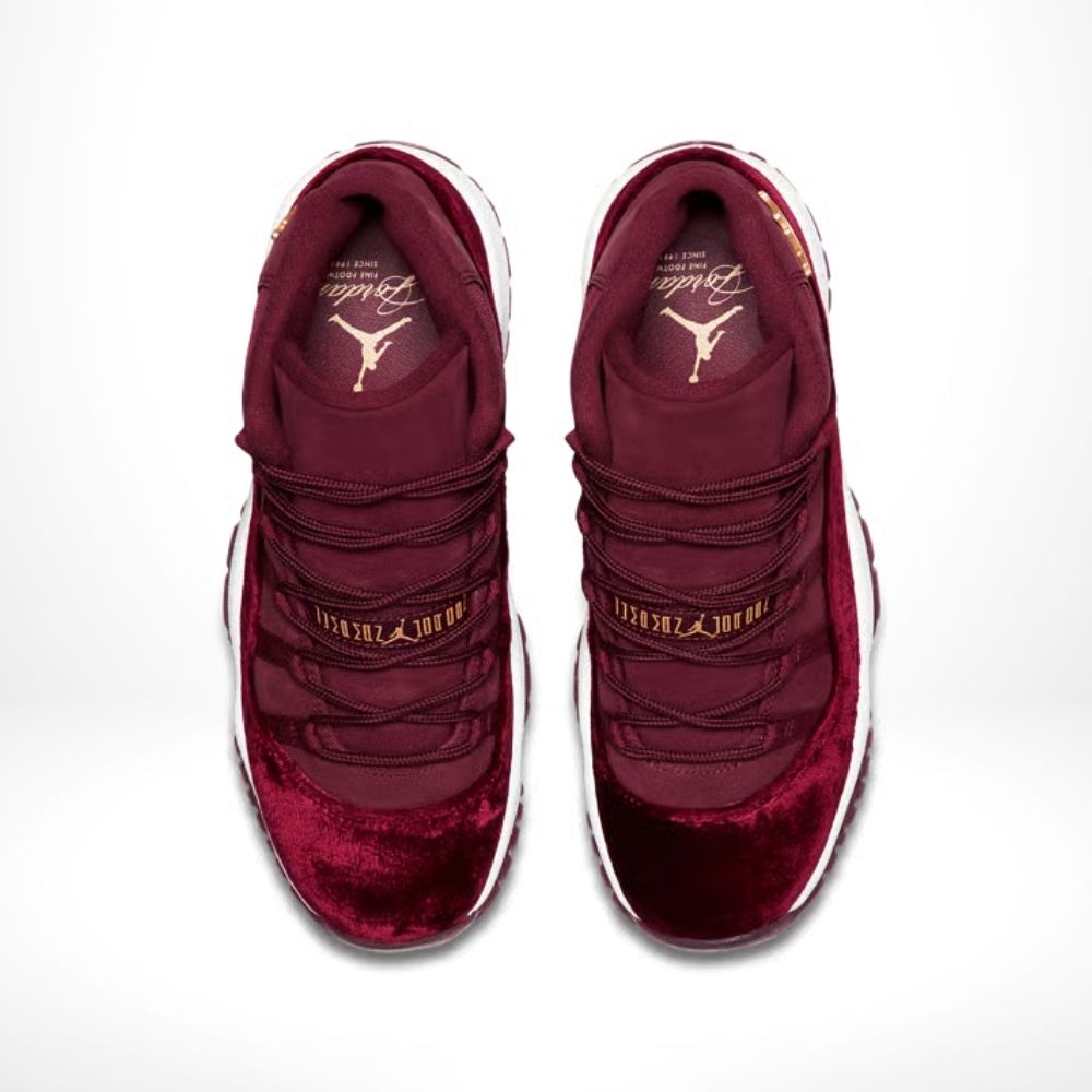 Air Jordan 11 Retro Heiress Velvet in White - product image from the listing.