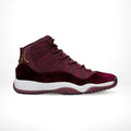 Air Jordan 11 Retro Heiress Velvet in White - product image from the listing.
