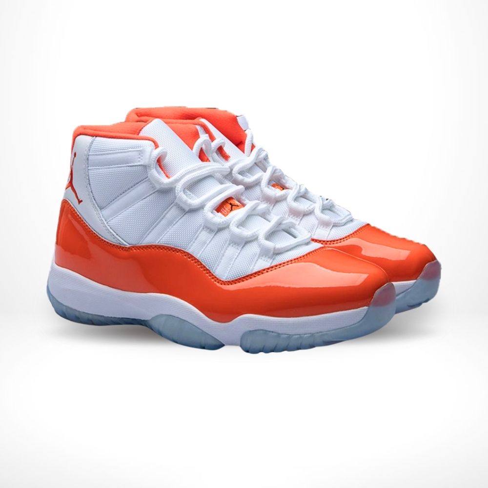 Air Jordan 11 in White Orange - product image from the listing.