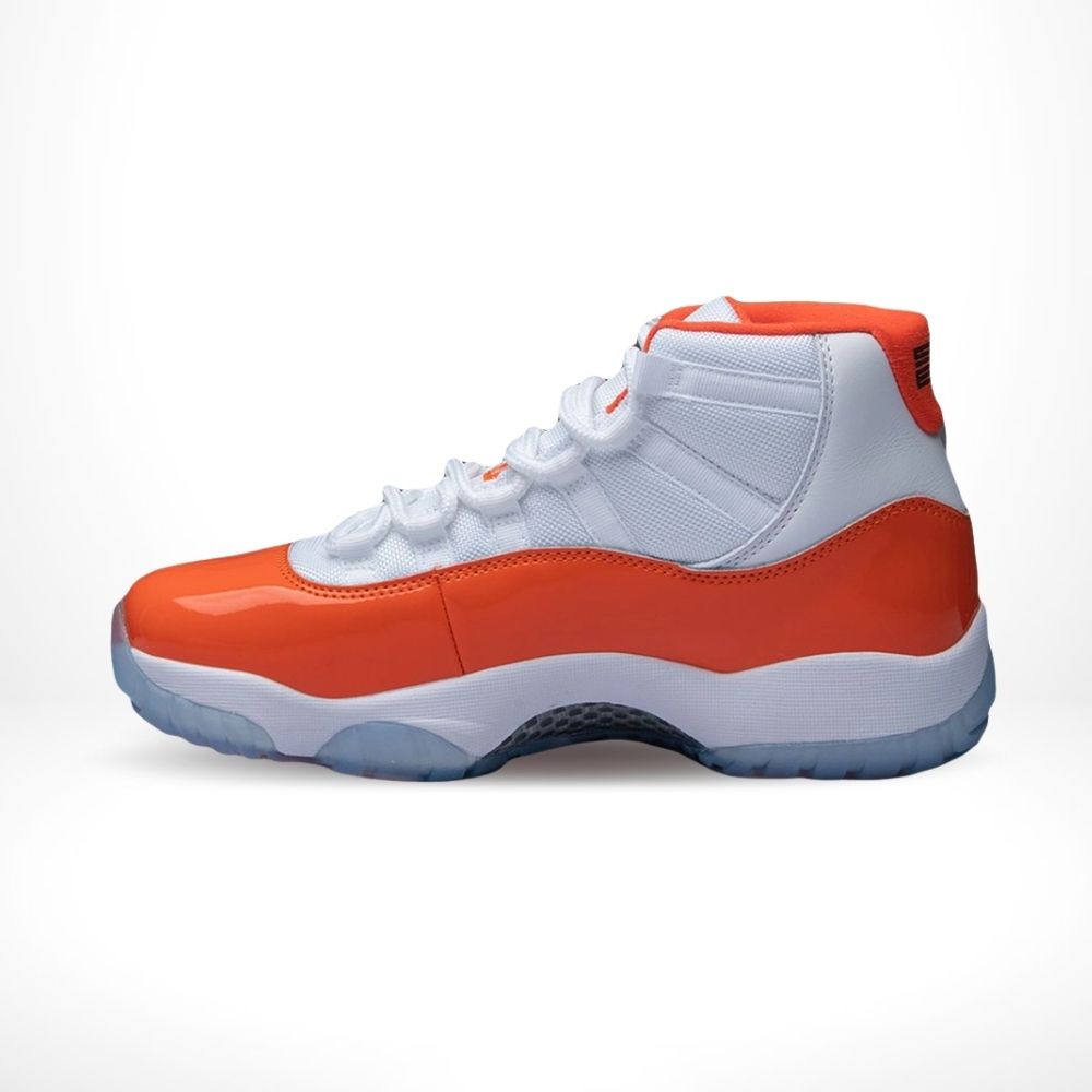 Air Jordan 11 in White Orange - product image from the listing.