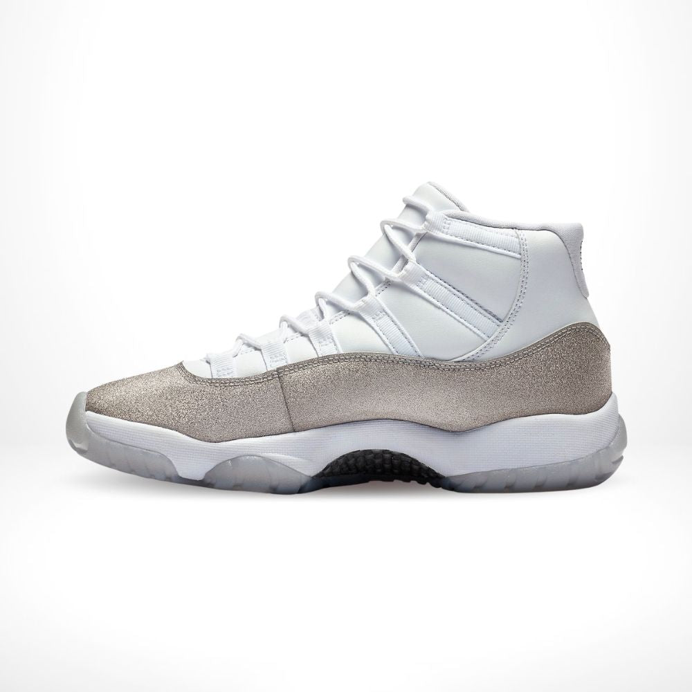 Air Jordan 11 Retro in White Metallic Silver - product image from the listing.