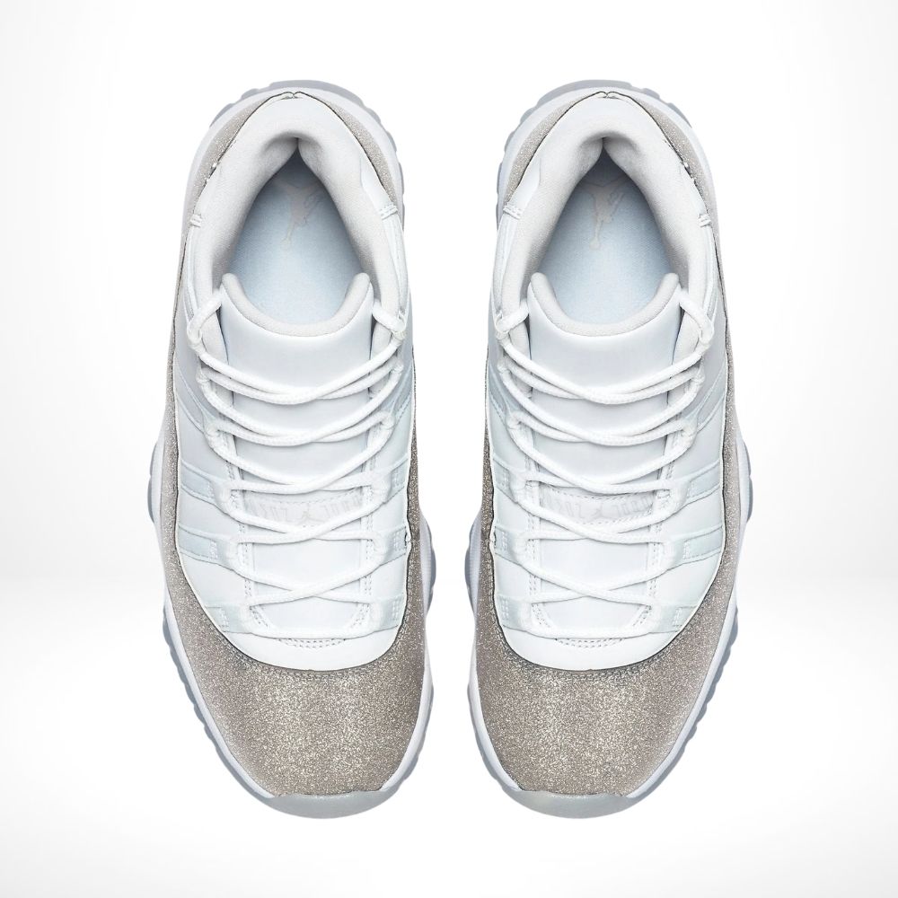 Air Jordan 11 Retro in White Metallic Silver - product image from the listing.