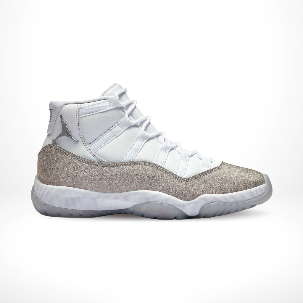Air Jordan 11 Retro in White Metallic Silver - product image from the listing.