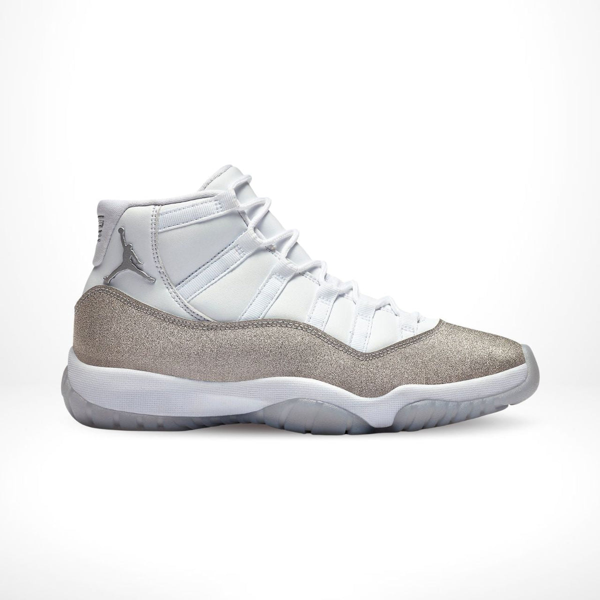 Air Jordan 11 Retro in White Metallic Silver - product image from the listing.