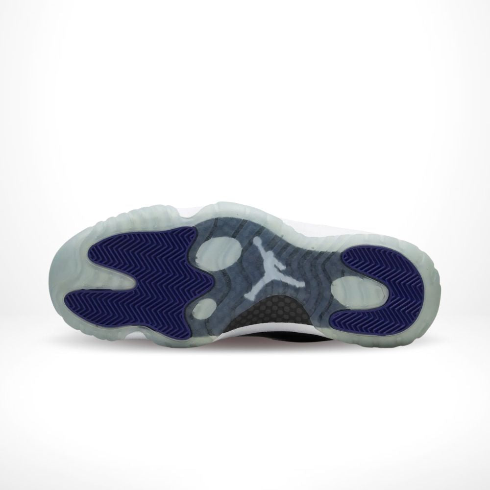 Air Jordan 11 Retro Low Concord in White - product image from the listing.