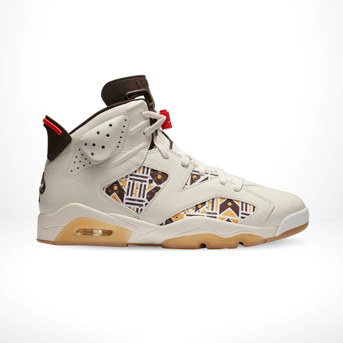 Air Jordan 6 Retro Quai 54 Sail Baroque in Brown - product image from the listing.